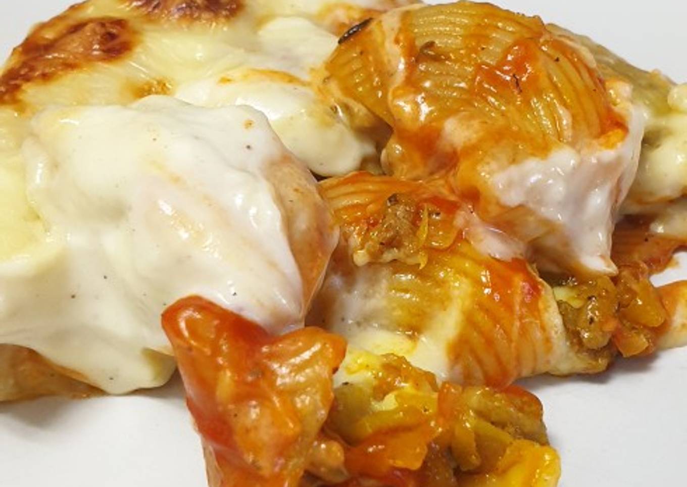 Galets rellenos al horno