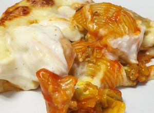 Una foto de Galets rellenos al horno