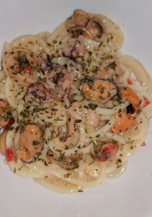 Frutti di mare csípős - fűszeresen 🌶️🐚🧄🌯🍤 recept fotója