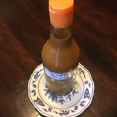 A picture of California Farm Bottle Aged Habanero Pepper Sauce.
