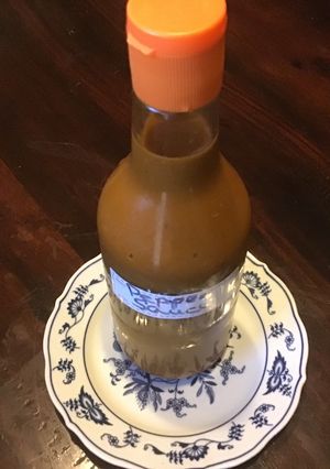 A picture of California Farm Bottle Aged Habanero Pepper Sauce.