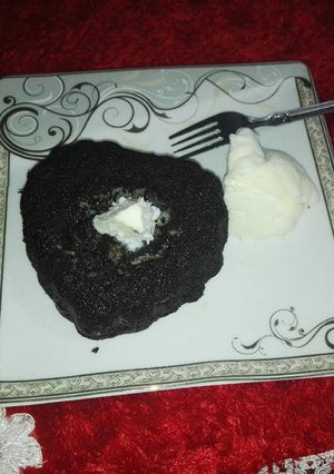 صورة لوصفة كب كيك شوكولاته سايح من الداخل 😍😍