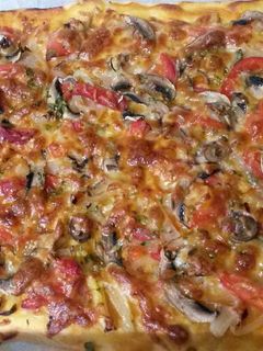 Una foto de Pizza casera