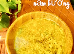 Hình của món Soup trứng gà nấm hương.