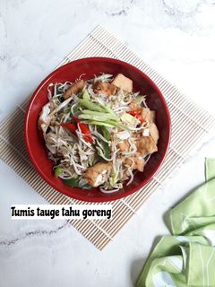 Foto resep Tumis tauge tahu goreng