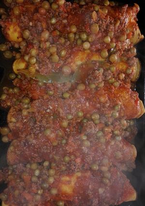 Una foto de Canelones de zanahoria relleno de ricota S/TAC y light🌼
