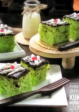 Foto resep Brownies pandan kukus