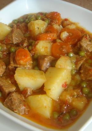 Una foto de Receta de Estofado de Carne en Olla Expres