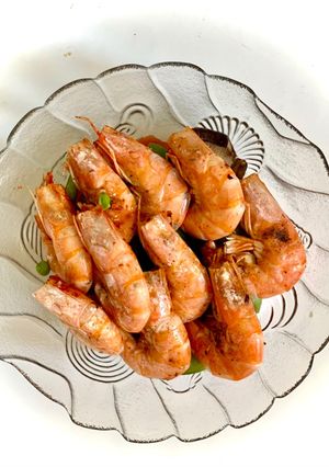 รูปของ กุ้งอบเกลือ (เมนูไหว้สารทจีน)