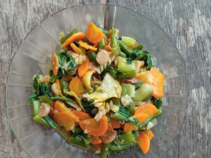 Langkah Gampang Membuat Resep Oseng sawi buncis wortel yang  Bikin Ketagihan Anti Ribet, Bikin Ngiler