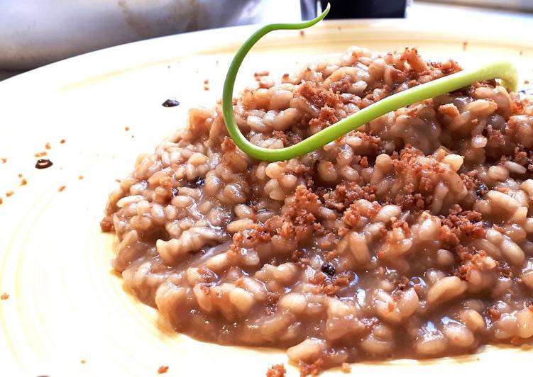 Risotto alla parmigiana in aceto balsamico