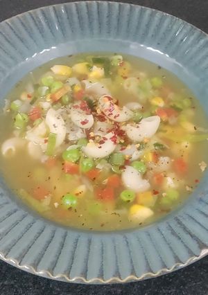 A picture of Vegetable Minestrone Soup.