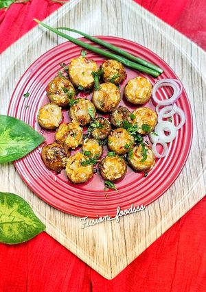 A picture of Stuffed mushroom.