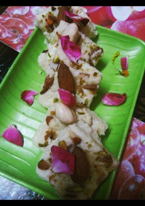 A picture of Kalakand(MilkBarfi).