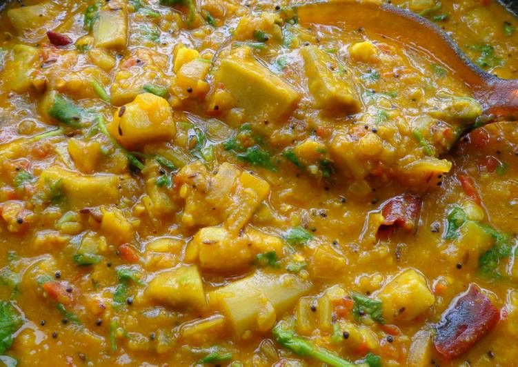 The BEST of Lauki Dal (Bottlegourd lentil curry)