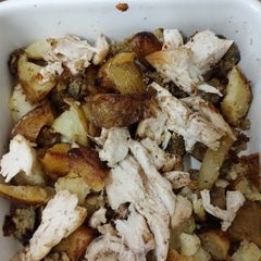 A picture of Left over roast dinner in a wrap. Yummy 😋😋.Air fryer.