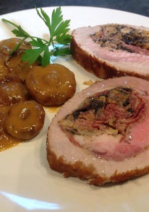 Foto principal de Lomo relleno de jamón y setas