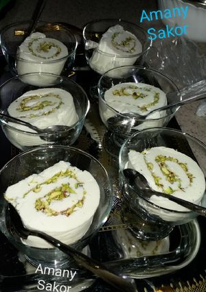 صورة لوصفة بوظة عربية بالقشطة