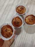 Cupcakes de banana, avena y canela en freidora de aire ✶