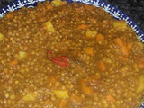 طريقة العدس بالخضر