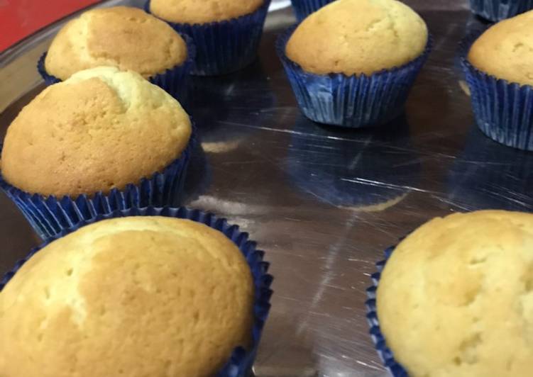 Cupcakes de vainilla fácil