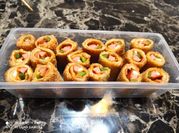 A picture of cheese chicken bread roll
