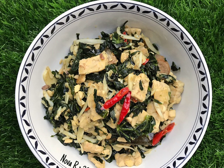 Langkah Mudah untuk Membuat 20. Tumis Daun Pepaya Jepang dengan Tempe dan Teri yang Enak Banget