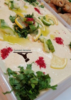 صورة لوصفة فته حمص