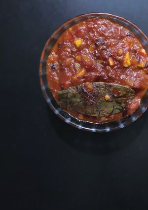 A picture of Crunchy Spiced Dryfruit Tomato Chutney.