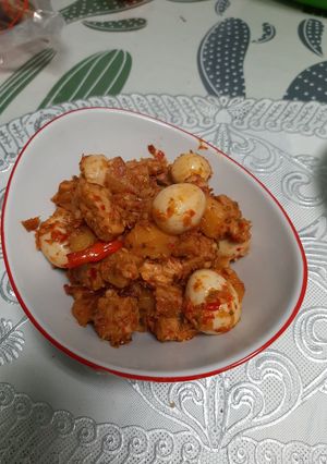 Foto resep Sambel kentang telur puyuh