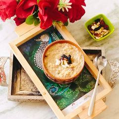 A picture of SAMAK Rice Kheer instant Sama chawla jaggery pudding / kheer.