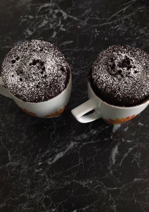 Une photo de Mug cake choco noisettes