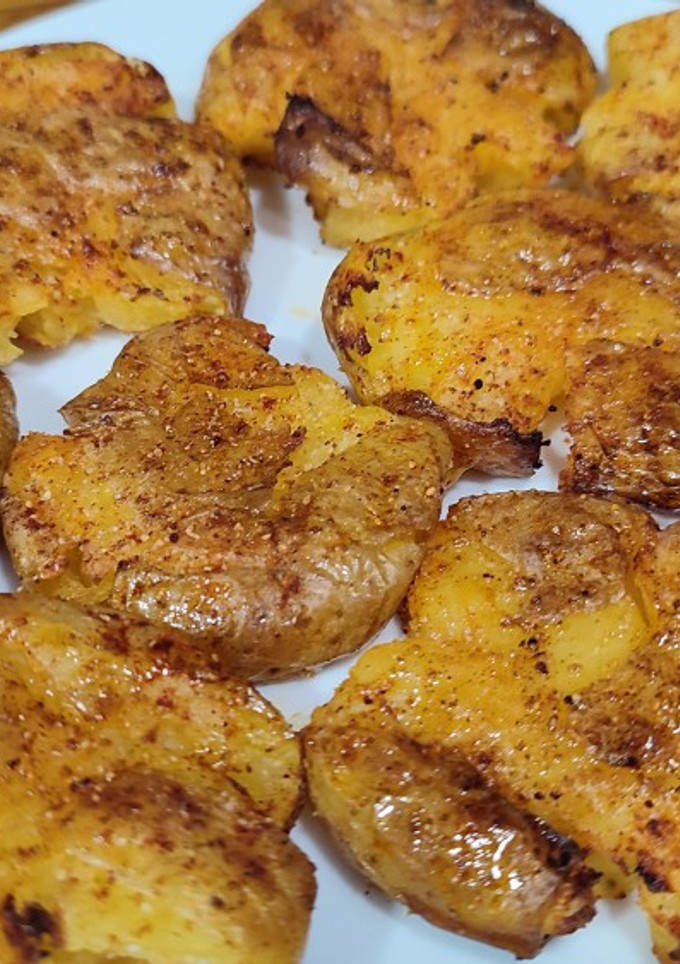 Una foto de Patatas aplastadas