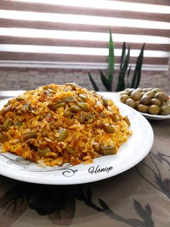 عکسی از دستور لوبیا پلو با عطر سیر و شوید