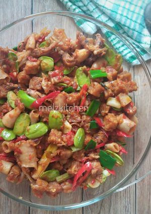 Foto resep Sambal Cumi Asin (Tempe Pete)