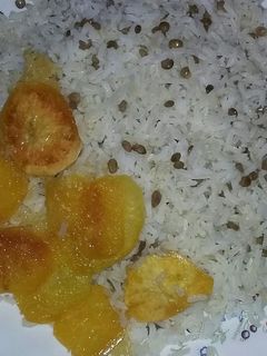 عکسی از دستور عدس پلو ساده