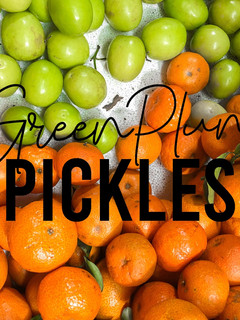 A picture of Fitness Recipe: Green Plum Pickles.