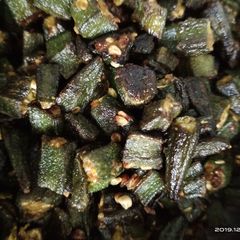 A picture of Bhindi ki sabji.