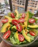 Salad bơ rau củ sốt giấm táo