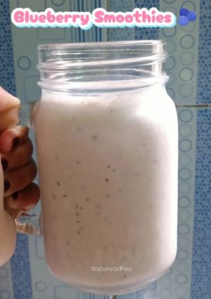 Foto resep Blueberry smoothies
