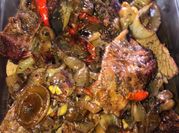 Una foto de carne al horno tierna