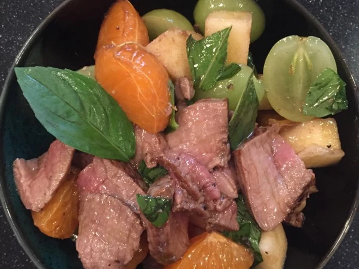 Simple Way Prepare Recipe Steak Fruit Salad that is  Makes Drooling, Perfect}