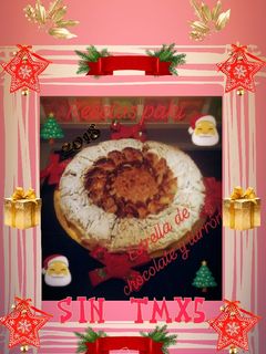 Una foto de Estrella🌟de chocolate 💠y Turrón especial Navidad a mi manera