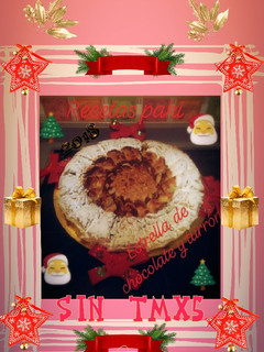 Una foto de Estrella🌟de chocolate 💠y Turrón especial Navidad a mi manera