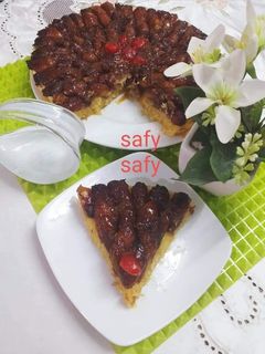 صورة لوصفة تارت البلح بالجلاش وجوز الهند