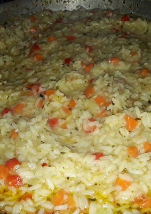 Una foto de Arroz con vegetales