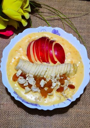 A picture of Saboodana custard.