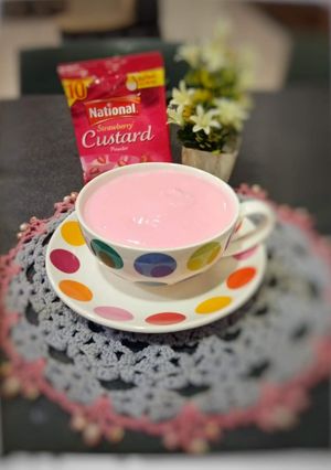 A picture of Strawberry custard.