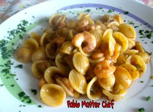 Foto di Orecchiette con Gamberetti sfumati al Cognac
