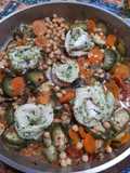 Filet de merluza con vegetales